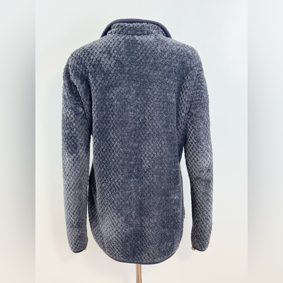 Simply Southern Women's Pullover Sherpa Fleece, Trim Mock Neck, Size Medium - Picture 3 of 12